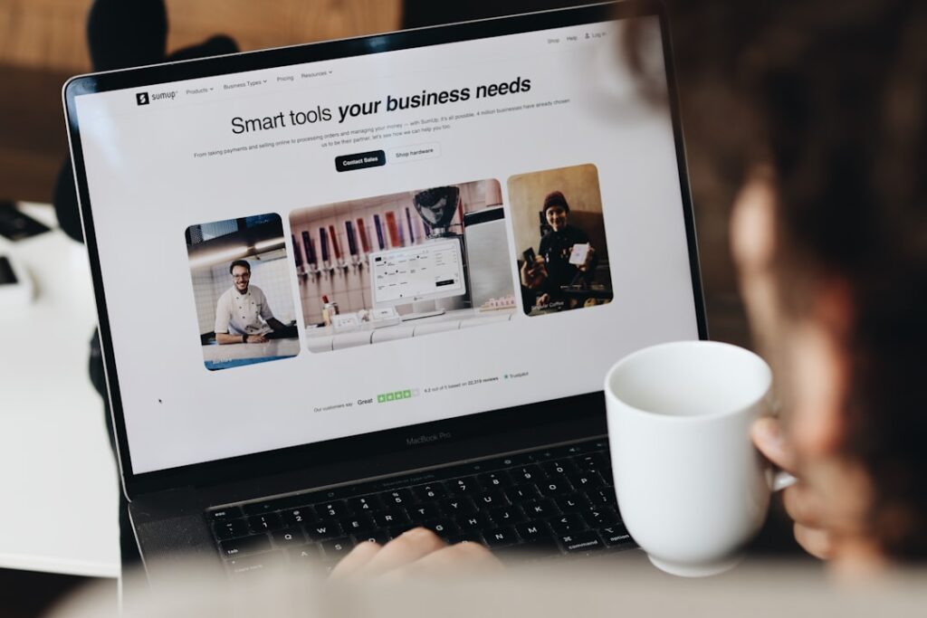 Photo updating business websites
